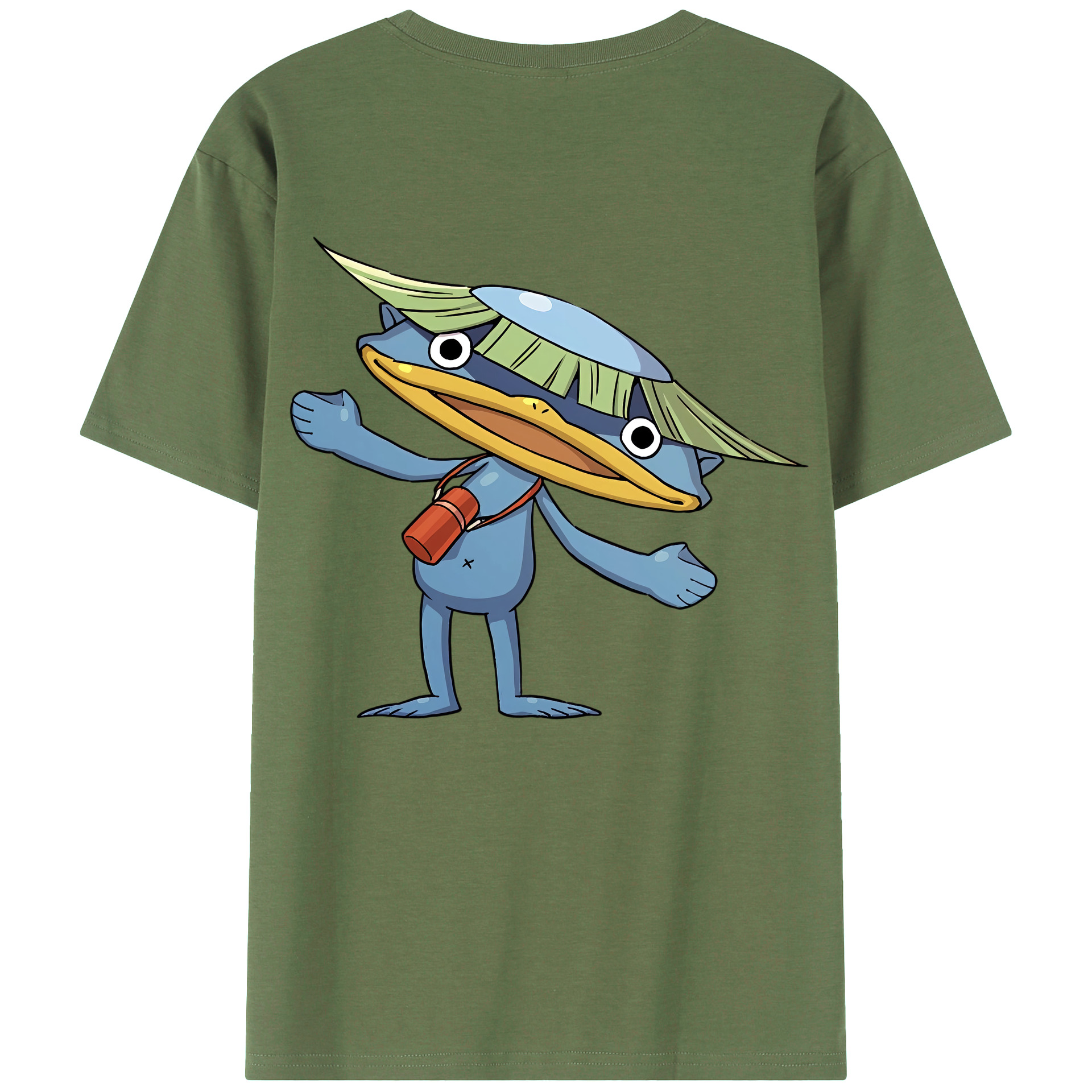 （画像用） 妖怪ウォッチ Yo-kai Watch 綿100％ メンズ半袖Tシャツ（バックプリント） 通気性